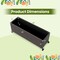 PE Rattan Wicker Raised Garden Bed Planter Box with Wheels and Liner